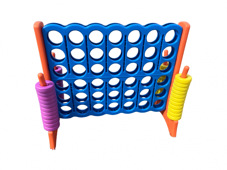 BLUE, ORANGE, PINK, AND YELLOW GIANT CONNECT 4