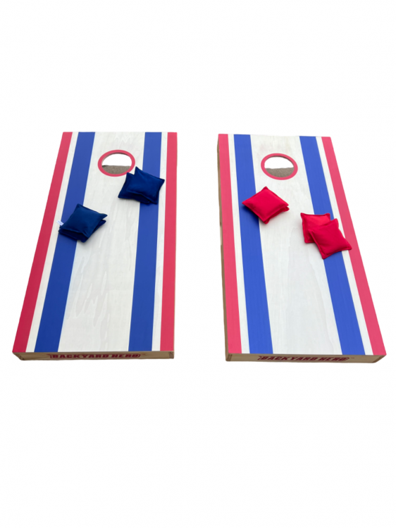 CORN HOLE (RED AND BLUE)